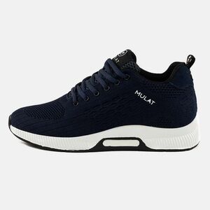 MULAT ULTRAPLEX SNEAKERS NAVY BLUE 2.4” HEIGHT BOOST MEN New in Box
